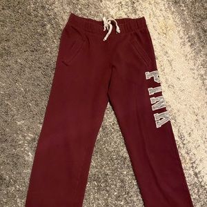 Maroon Victoria’s Secret Boyfriend Sweatpants